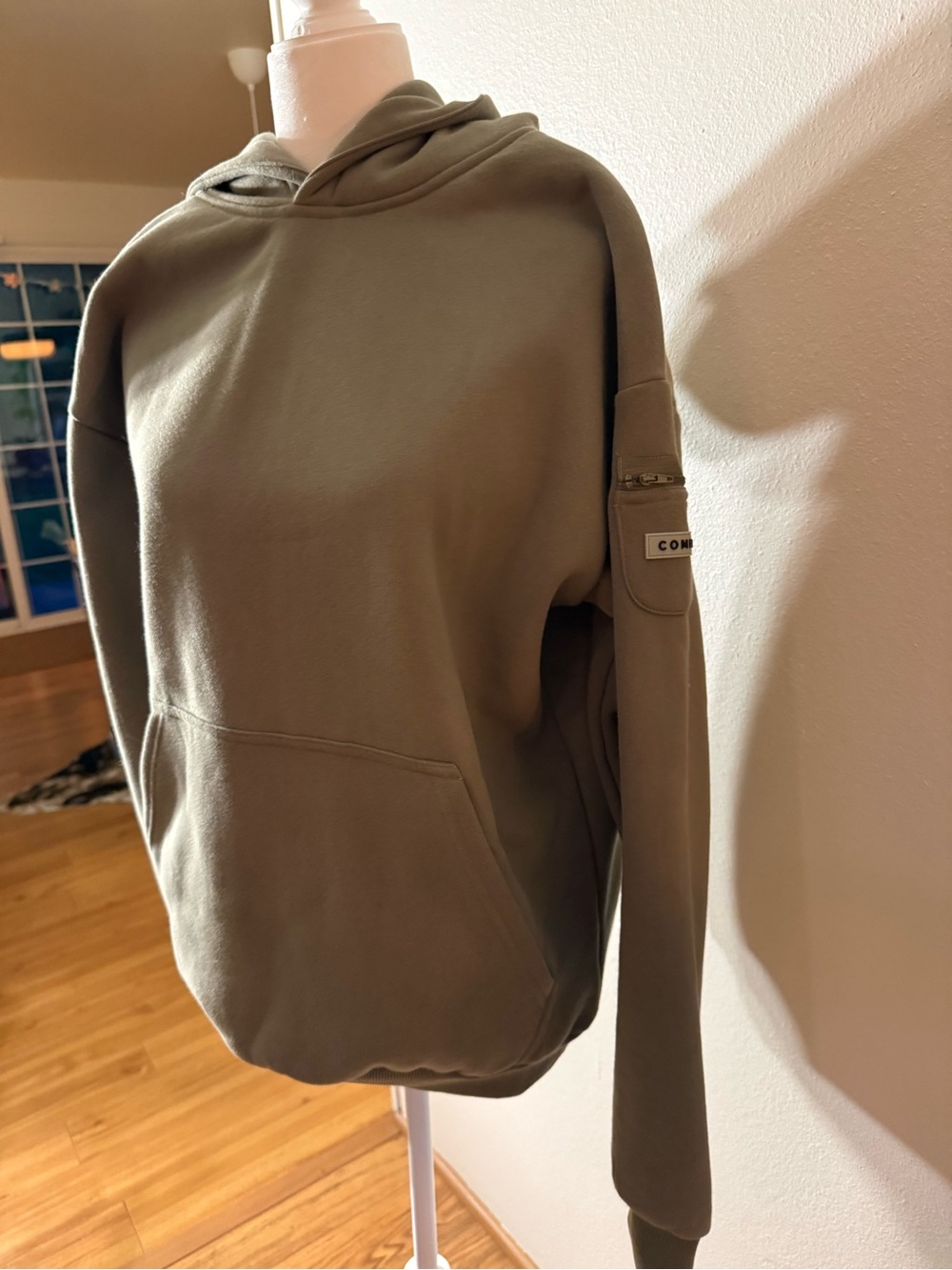 CMFRT travel essentials hoodie sweatshirt in MOSS color - Picture 2 of 8
